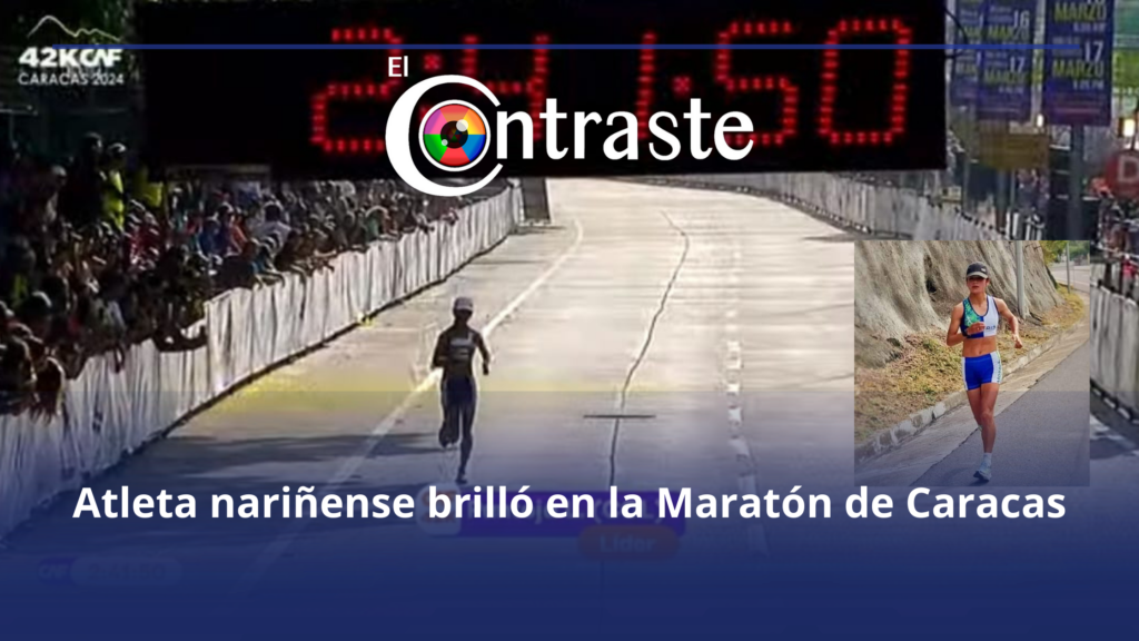 Atleta nariñense brilló en la Maratón de Caracas