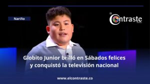 Globito Junior brilló en Sábados felices y conquistó la televisión nacional