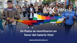 En Pasto se movilizaron en favor del Salario Vital