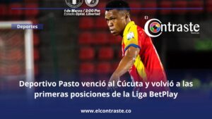 Deportivo Pasto venció al Cúcuta y volvió a las primeras posiciones de la Liga BetPlay