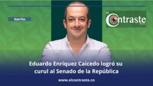 Eduardo Enríquez Caicedo logró su curul al Senado de la República
