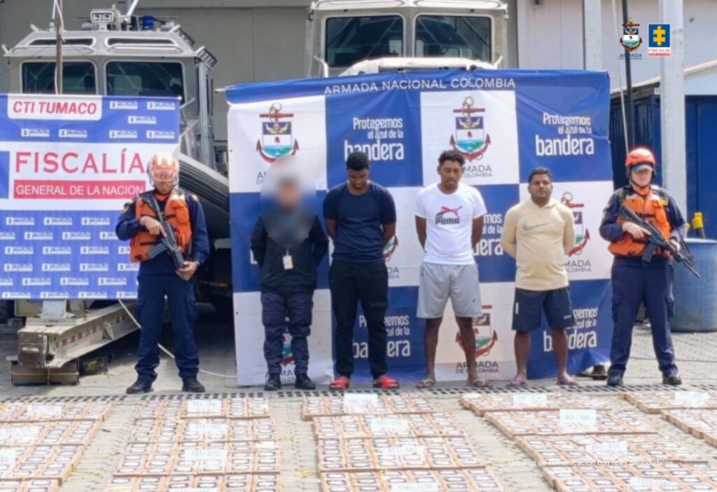 Enviaron a prisión a tres hombres que transportaban dos toneladas de coca desde Tumaco a México