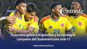 Colombia goleó a Argentina y se consagró campeón del Sudamericano sub-17