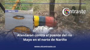 Atentaron contra el puente del río Mayo en el norte de Nariño