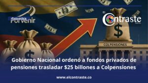 Gobierno Nacional ordenó a fondos privados de pensiones trasladar $25 billones a Colpensiones