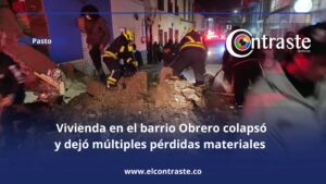 Vivienda en el barrio Obrero colapsó y dejó múltiples pérdidas materiales