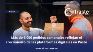 Más de 6.000 pedidos semanales reflejan el crecimiento de las plataformas digitales en Pasto