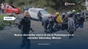 Nuevo derrumbe cierra la vía al Putumayo en el corredor Sibundoy–Mocoa
