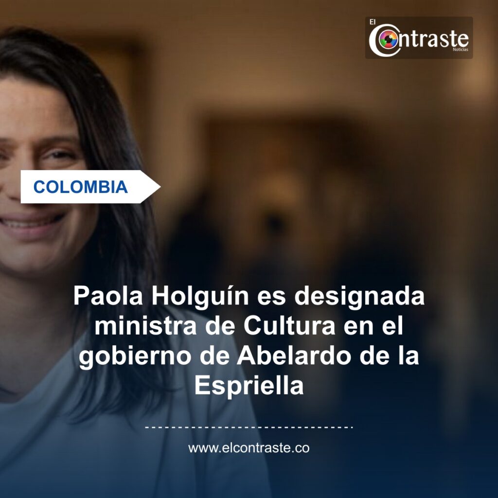 Paola Holguín es designada ministra de Cultura en el gobierno de Abelardo de la Espriella