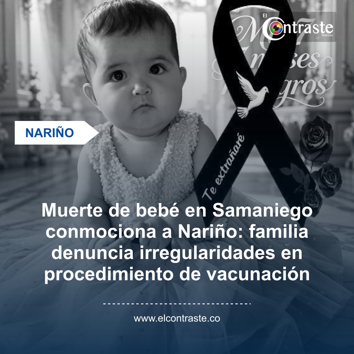 Muerte de bebé en Samaniego conmociona a Nariño: familia denuncia irregularidades en procedimiento de vacunación