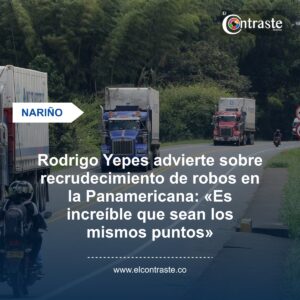 Rodrigo Yepes advierte sobre recrudecimiento de robos en la Panamericana: «Es increíble que sean los mismos puntos»