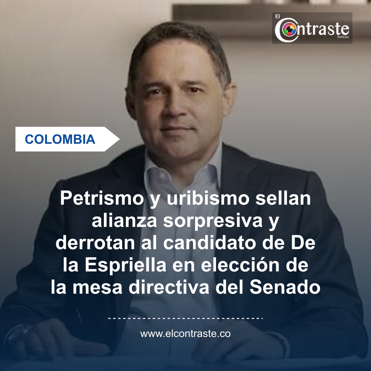 Petrismo y uribismo sellan alianza sorpresiva y derrotan al candidato de De la Espriella en elección de la mesa directiva del Senado