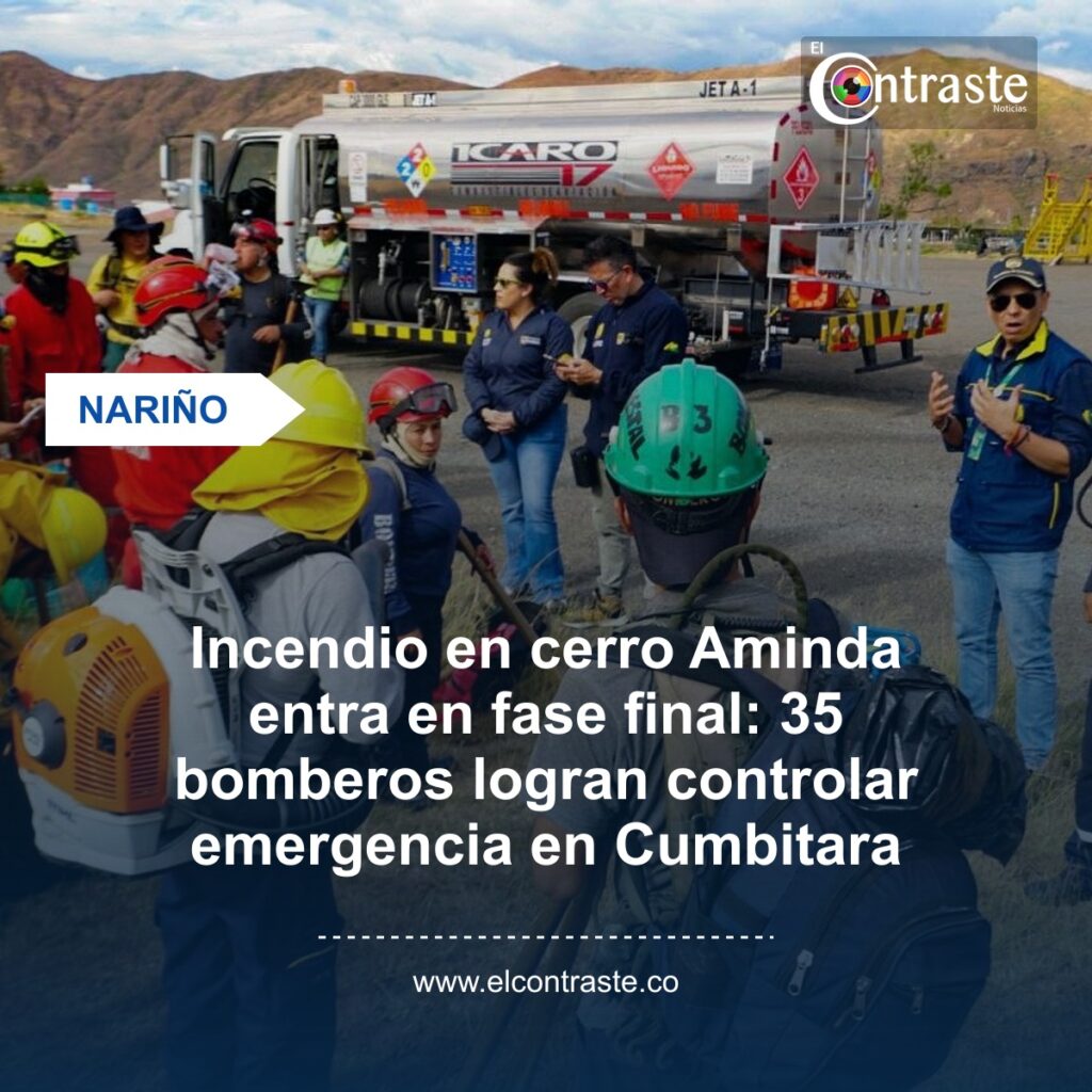 Incendio en cerro Aminda entra en fase final: 35 bomberos logran controlar emergencia en Cumbitara