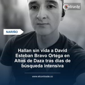 Hallan sin vida a David Esteban Bravo Ortega en Altos de Daza tras días de búsqueda intensiva