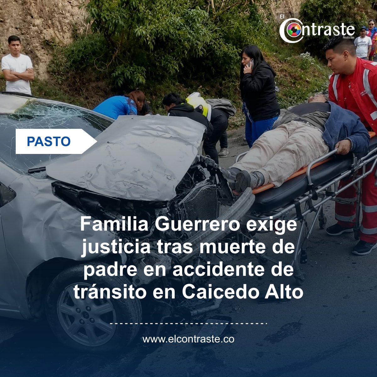 Familia Guerrero exige justicia tras muerte de padre en accidente de tránsito en Caicedo Alto