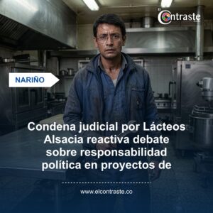 Condena judicial por Lácteos Alsacia reactiva debate sobre responsabilidad política en proyectos de regalías en Nariño