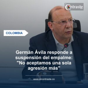 Germán Ávila responde a suspensión del empalme: “No aceptamos una sola agresión más”