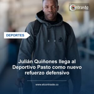 Julián Quiñones llega al Deportivo Pasto como nuevo refuerzo defensivo