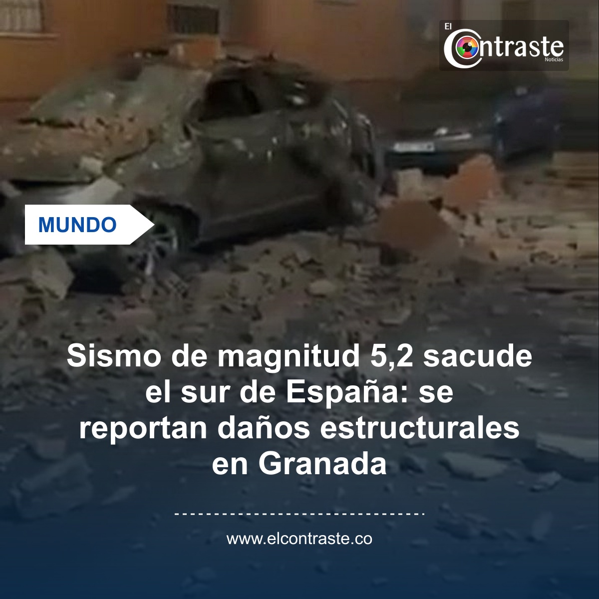 Sismo de magnitud 5,2 sacude el sur de España: se reportan daños estructurales en Granada