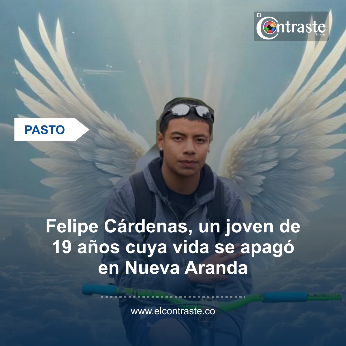 Felipe Cárdenas, un joven de 19 años cuya vida se apagó en Nueva Aranda