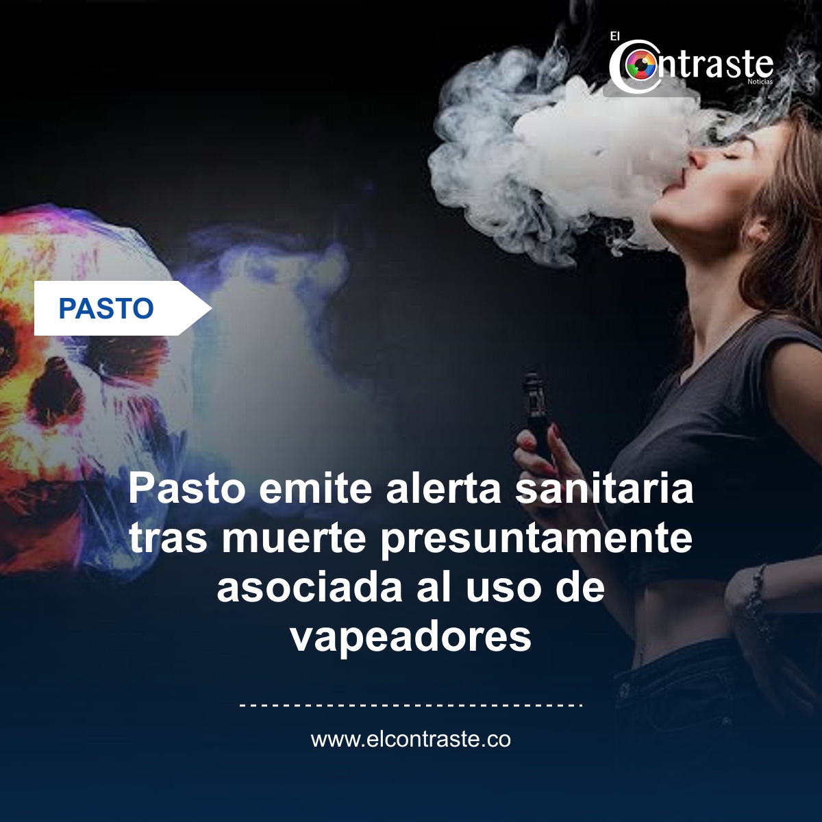 Pasto emite alerta sanitaria tras muerte presuntamente asociada al uso de vapeadores