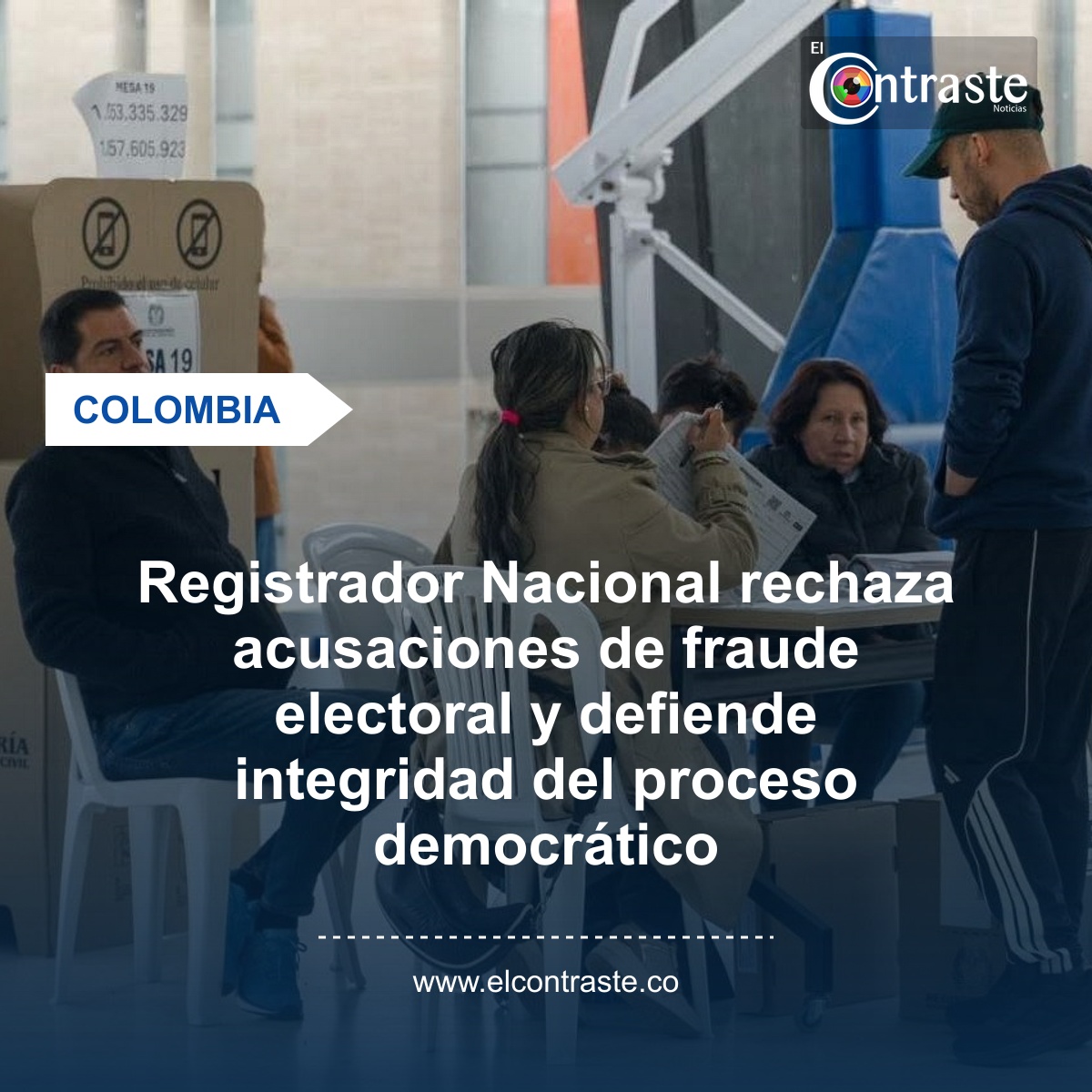 Registrador Nacional rechaza acusaciones de fraude electoral y defiende integridad del proceso democrático
