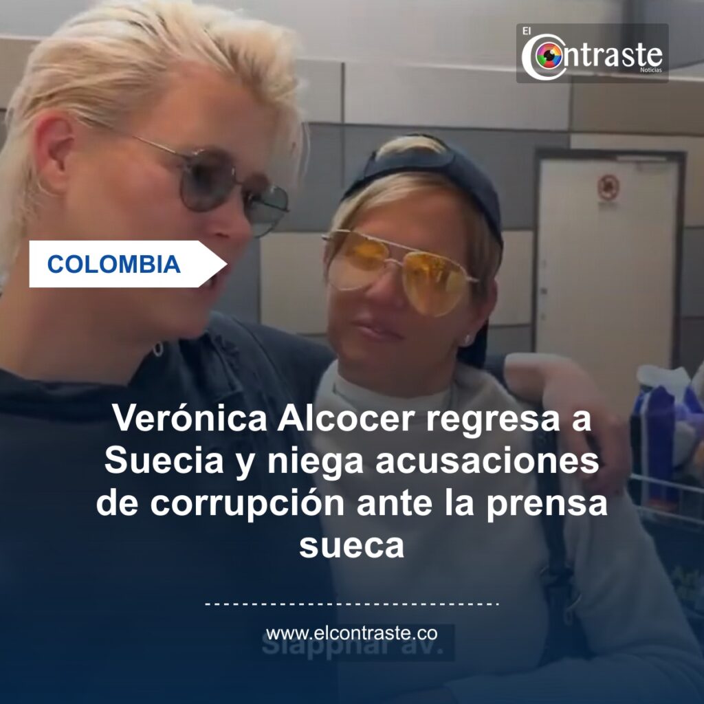 Verónica Alcocer regresa a Suecia y niega acusaciones de corrupción ante la prensa sueca