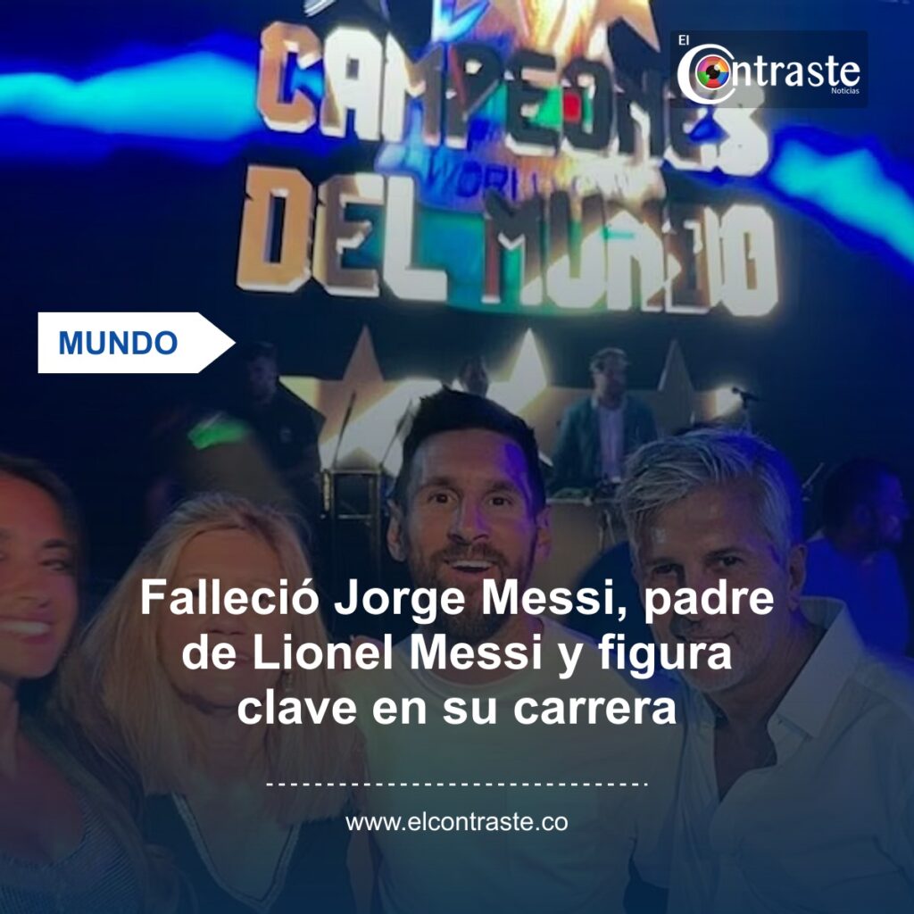 Falleció Jorge Messi, padre de Lionel Messi y figura clave en su carrera