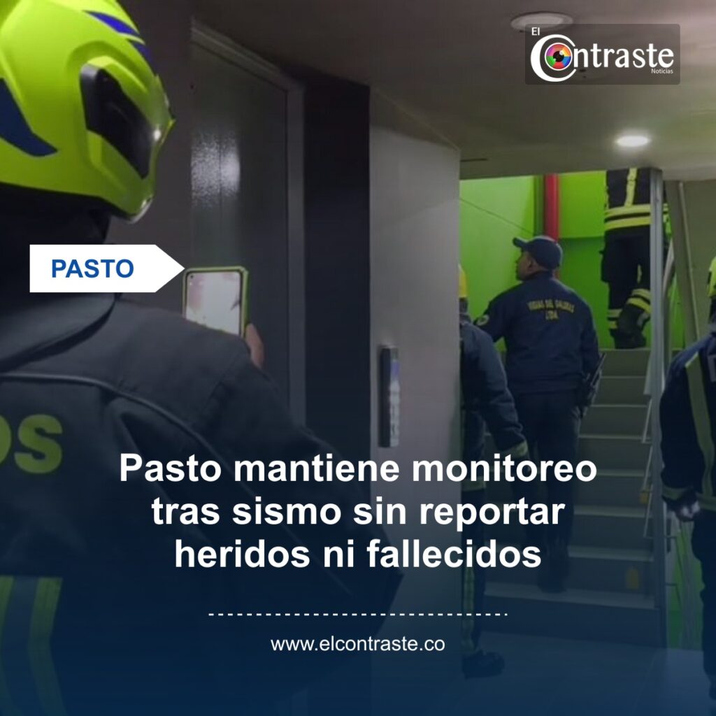 Pasto mantiene monitoreo tras sismo sin reportar heridos ni fallecidos